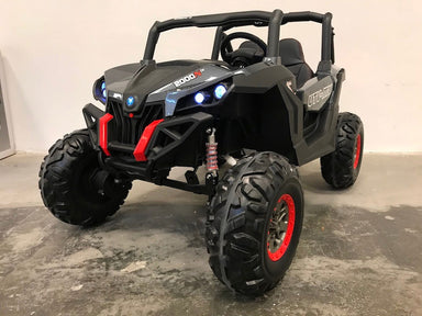 Elektrisch kinderjeep buggy 4WD carbon kleur - RideCars
