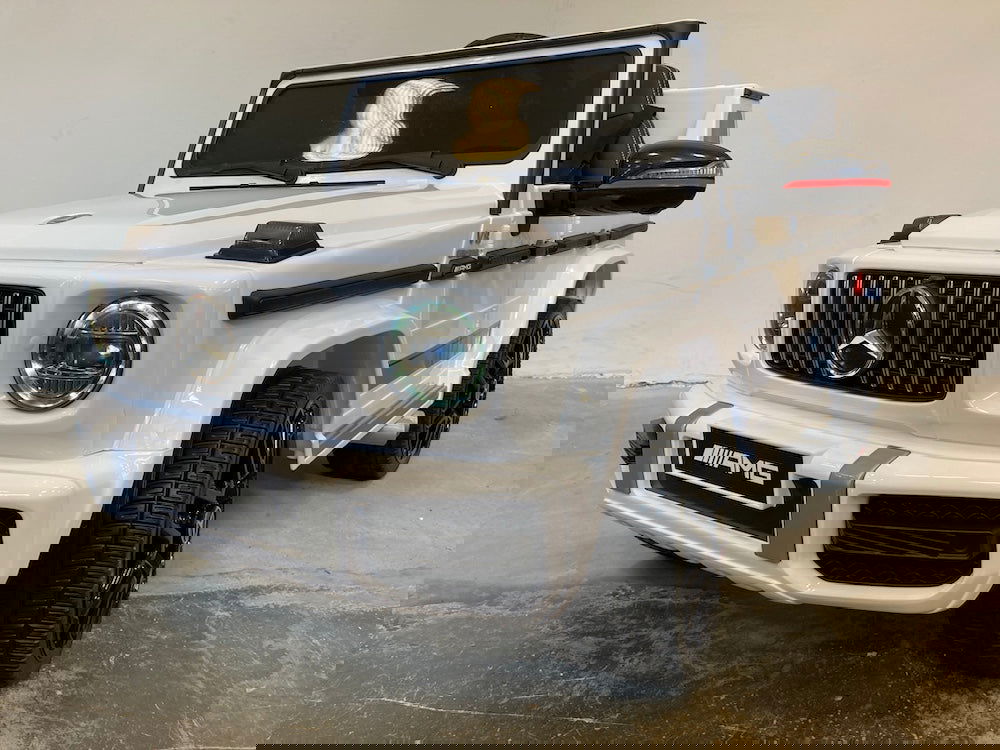 Elektrische auto kind Mercedes G63 AMG 12 volt 2.4G RC wit - RideCars