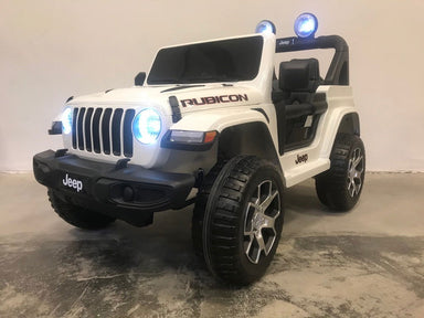 Elektrische auto kind Wrangler jeep 4x4 12 volt wit - RideCars