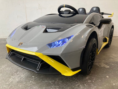 Elektrische kinderauto Lamborghini Huracan STO drift grijs - RideCars