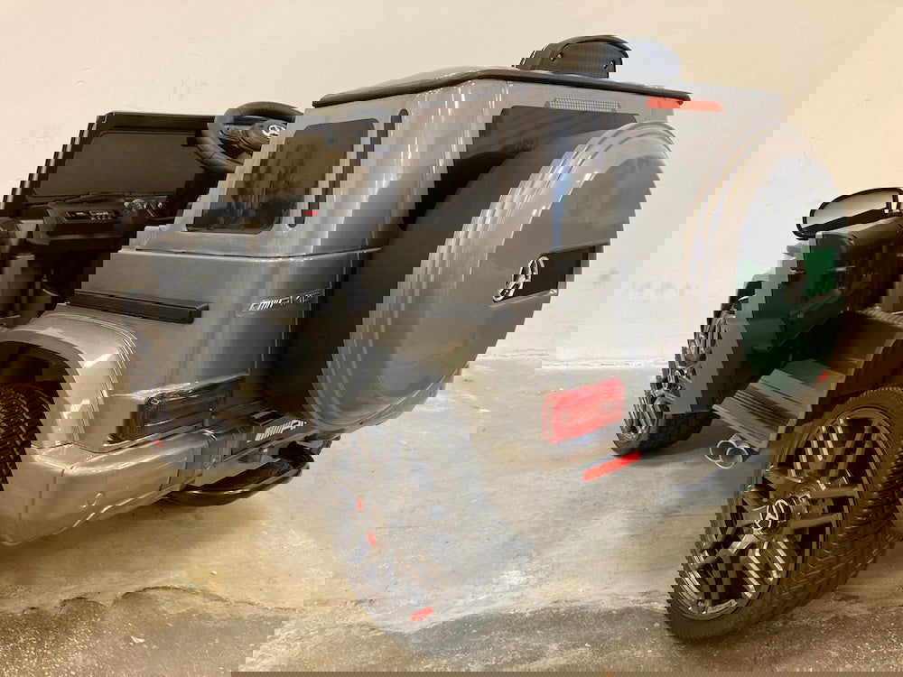 Elektrische kinderauto Mercedes G63 AMG 12 volt zilver grijs - RideCars