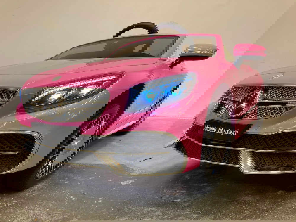 Elektrische kinderauto Mercedes S650 Maybach 2.4G softstart roze - RideCars