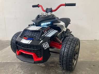 Elektrische kindermotor Spyder 12 volt Politie - RideCars