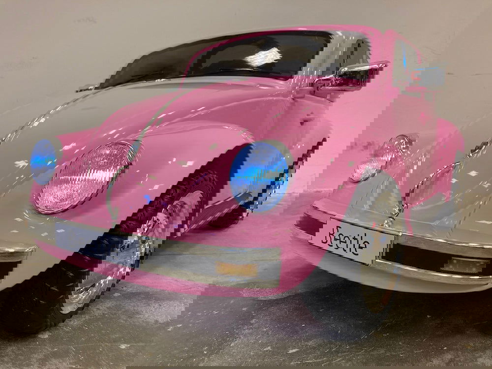 Kinderauto Volkswagen kever roze - 12 volt - RideCars