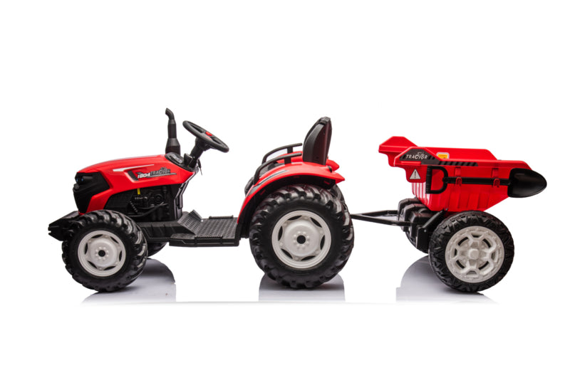 Kindertractor 24 volt met aanhanger