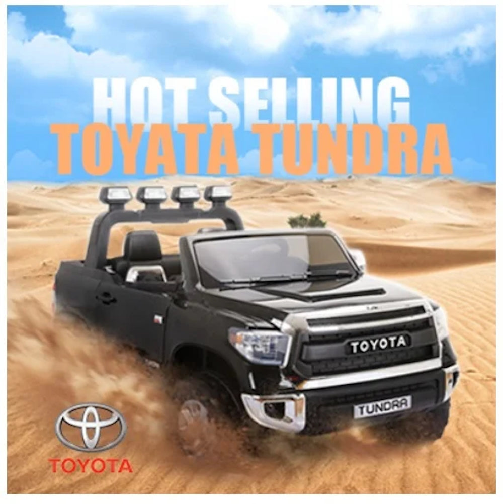 Toyota Tundra | elektrische kinderauto 12V 2 persoons zwart