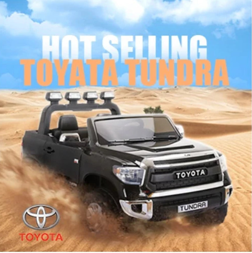 Toyota Tundra | elektrische kinderauto 12V 2 persoons zwart