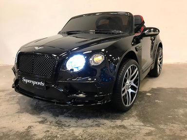 Accu auto kind Bentley Continental 1,5 persoons zwart metallic - RideCars