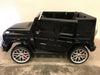 Accu kinderauto Mercedes G63 twee persoons zwart 24 volt 4x4 - RideCars