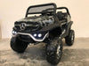 Accu kinderauto Mercedes Unimog 4x4 twee persoons camouflage kleur - RideCars