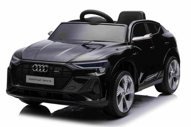Audi E-tron Quattro Sportback | kinderauto 12V 4x4 mp4 zwart