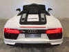 Audi R8 elektrische kinderauto wit 12 volt 2.4G RC - RideCars