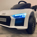 Audi R8 kinderauto mini 12 volt wit - RideCars