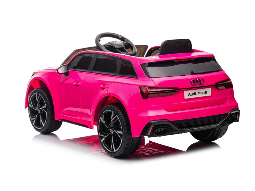 Audi RS6 Elektrische kinderauto 12V roze