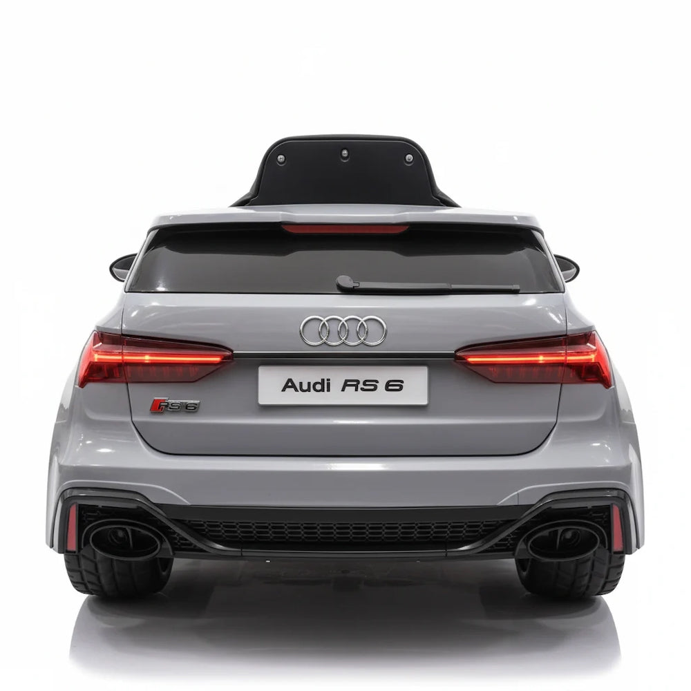 Audi RS6 | elektrische kinderauto 12V grijs