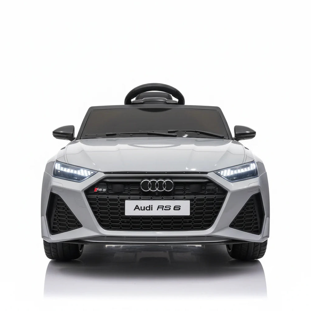 Audi RS6 | elektrische kinderauto 12V grijs
