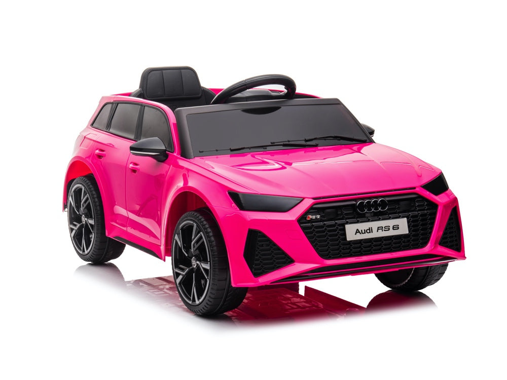 Audi RS6 Elektrische kinderauto 12V roze