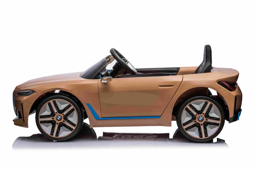 BMW i4 | Elektrische kinderauto 12 volt beige