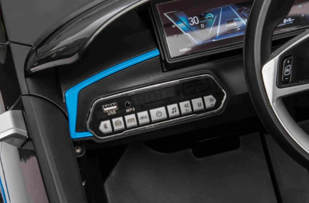 BMW i4 | Elektrische kinderauto 12V zwart