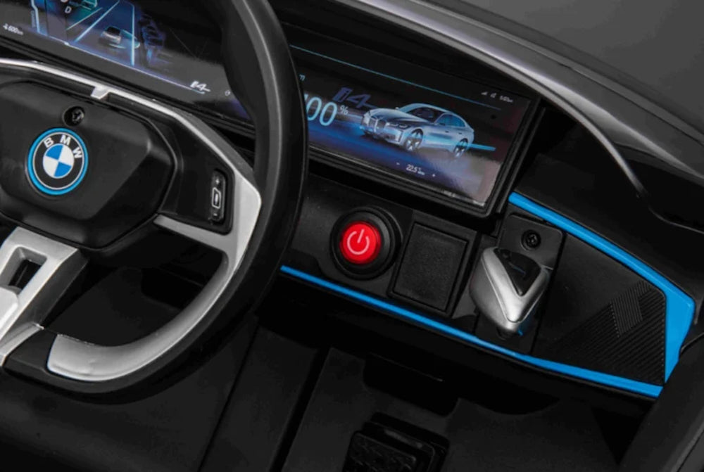 BMW i4 | Elektrische kinderauto 12V zwart
