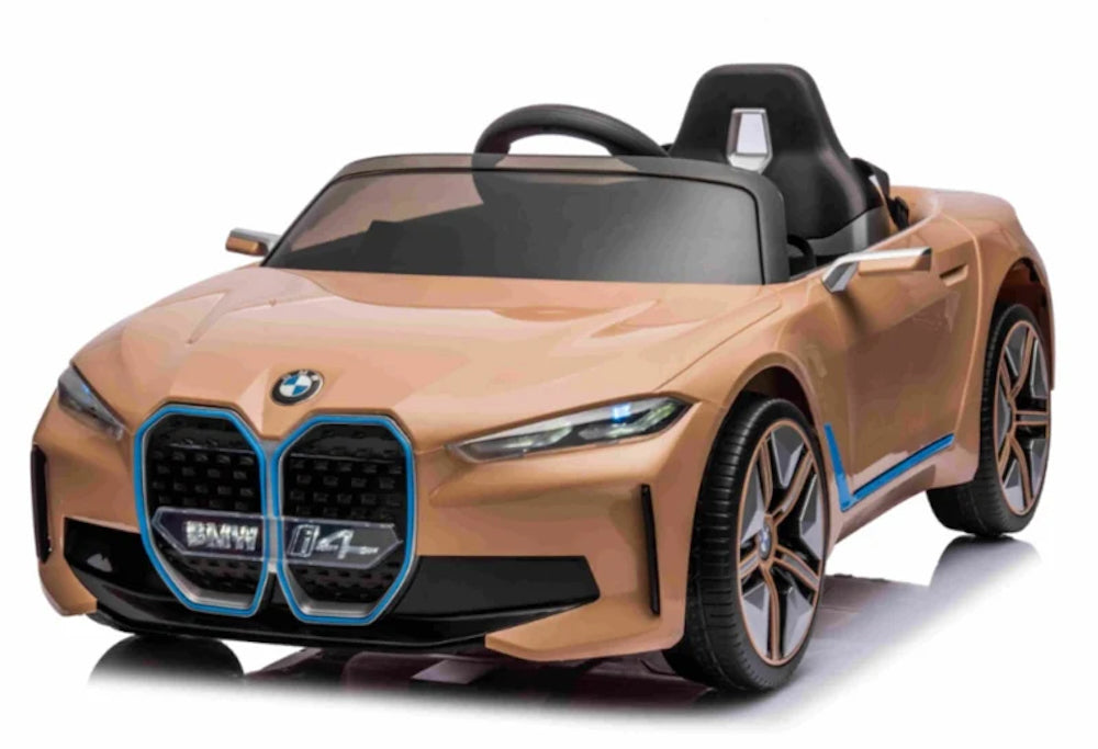 BMW i4 | Elektrische kinderauto 12 volt beige