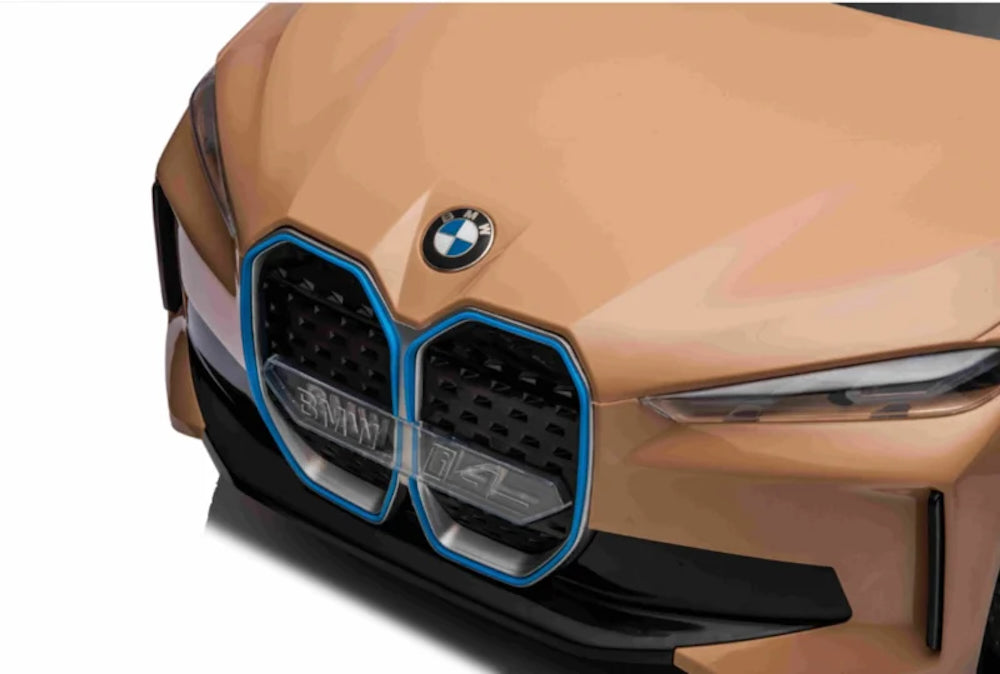 BMW i4 | Elektrische kinderauto 12 volt beige
