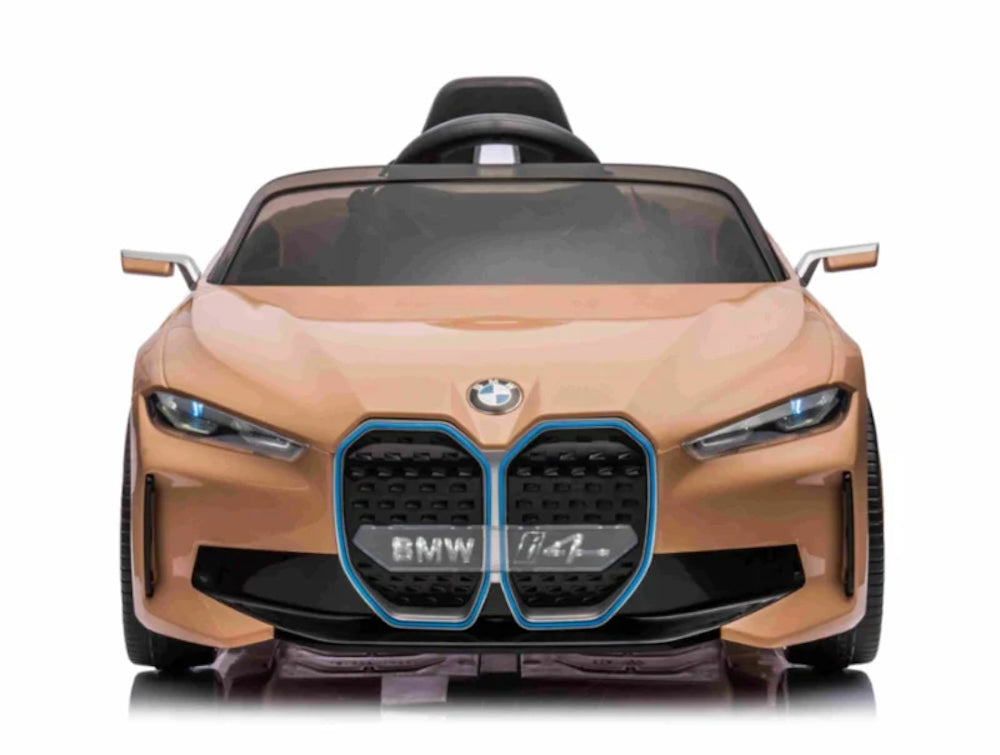 BMW i4 | Elektrische kinderauto 12 volt beige