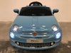 Bestuurbare auto kind Fiat 500 12 volt softstart blauw - RideCars