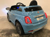Bestuurbare auto kind Fiat 500 12 volt softstart blauw - RideCars