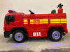 Brandweer elektrische kinderauto (met accessoires) - 1 persoons - RideCars