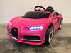Bugatti Chiron elektrische kinderauto roze 12 volt - RideCars
