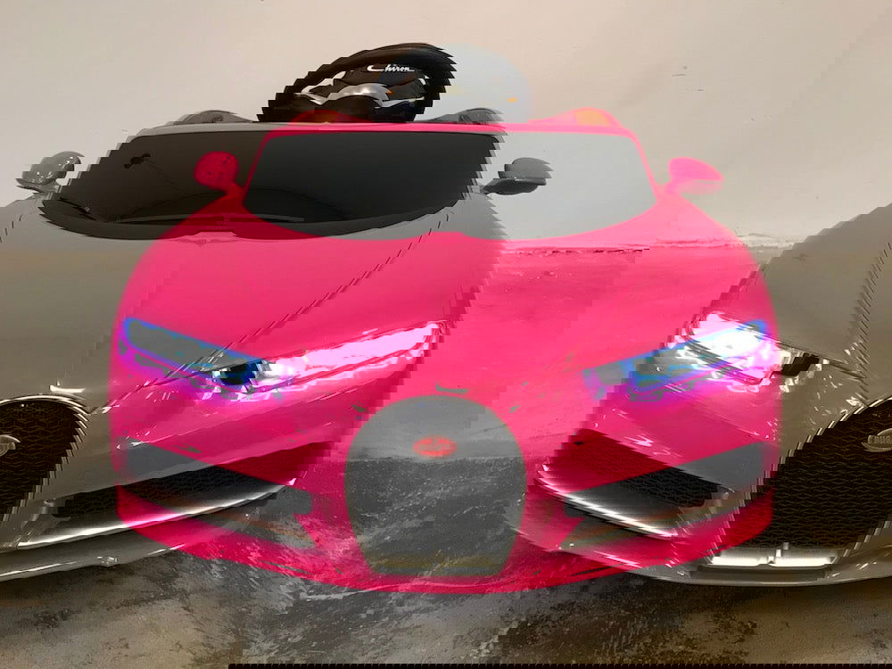 Bugatti Chiron elektrische kinderauto roze 12 volt - RideCars