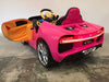 Bugatti Chiron elektrische kinderauto roze 12 volt - RideCars