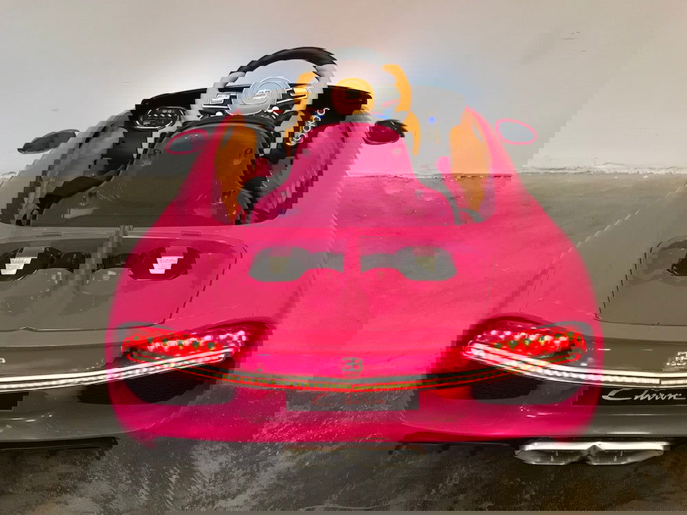 Bugatti Chiron elektrische kinderauto roze 12 volt - RideCars