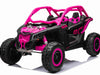 Can-Am Maverick | kinderbuggy 24V 4WD +videoscherm 2 persoons roze