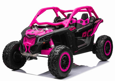 Can-Am Maverick | kinderbuggy 24V 4WD +videoscherm 2 persoons roze