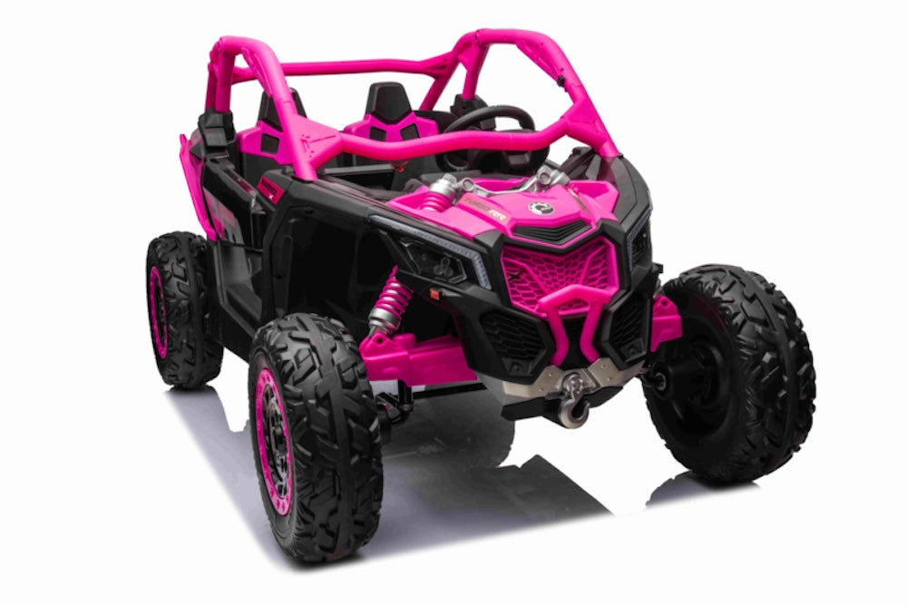 Can-Am Maverick  kinderbuggy 24V 4WD +videoscherm 2 persoons roze
