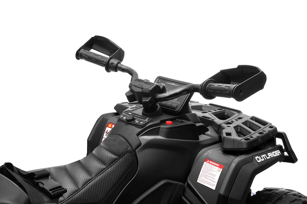 Can-Am Outlander | kinder quad 24V 4WD 2 zitter zwart