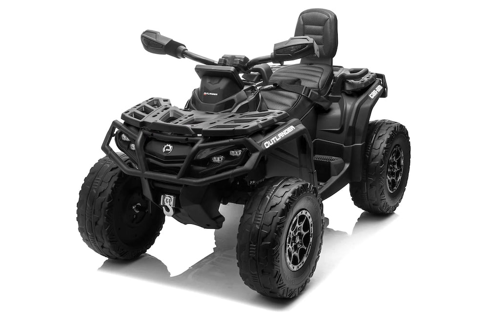 Can-Am Outlander | kinder quad 24V 4WD 2 zitter zwart
