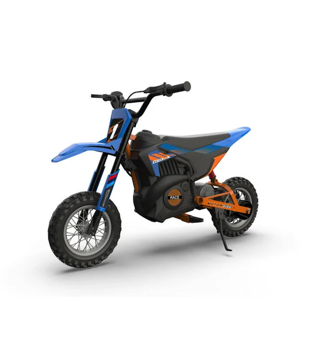 Crossmotor 24V | Elektrische kindermotor X-bike blauw 250W