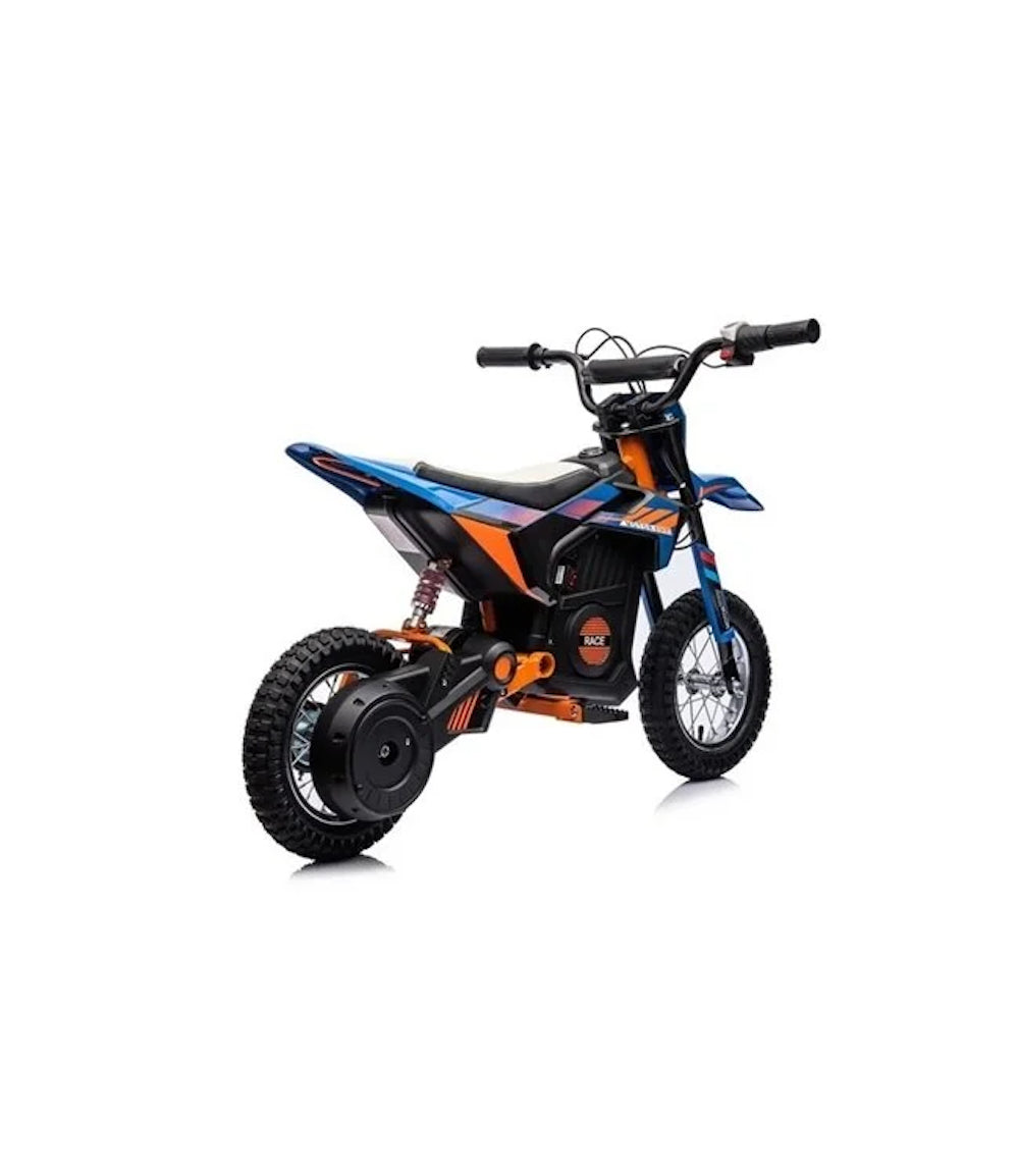 Crossmotor 24V | Elektrische kindermotor X-bike blauw 250W