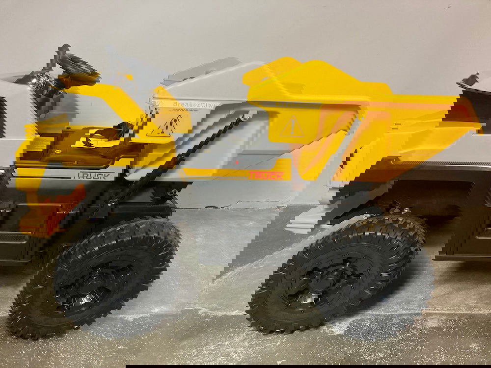 Dumper elektrische kinder truck 12V 4WD - twee persoons - RideCars