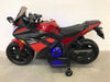 ELEKTRISCHE KINDERMOTOR NINJA 12 VOLT METALLIC ROOD - RideCars
