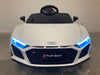 Elektrische Kinderauto Audi R8 Sport 12 volt wit - RideCars