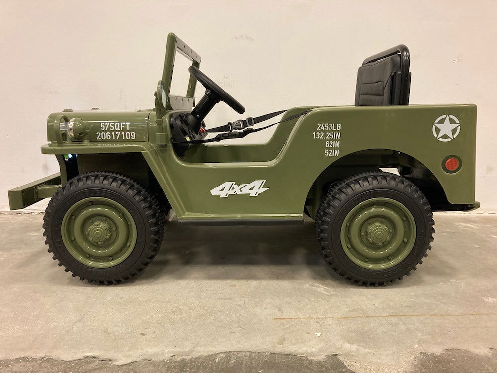 Elektrische Kinderjeep Willy 1 persoons 4WD - RideCars