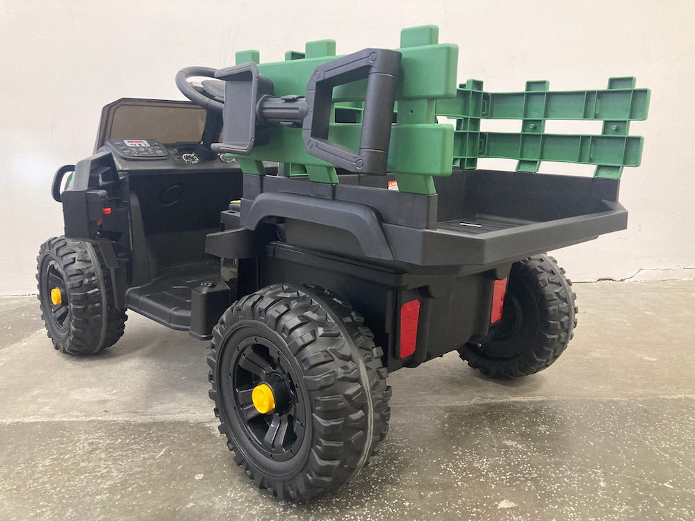 Elektrische Kinder jeep transporter groen