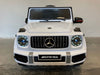 Elektrische auto kind Mercedes G63 AMG 12 volt 2.4G RC wit - RideCars