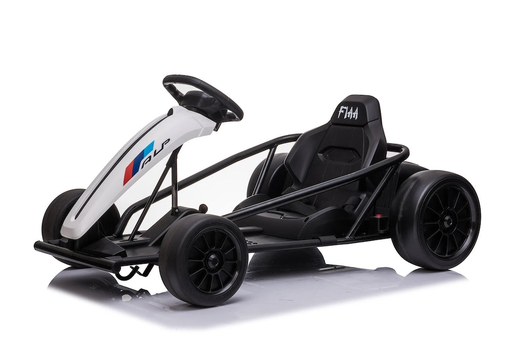 Elektrische kinder Drift Go kart 24V Wit
