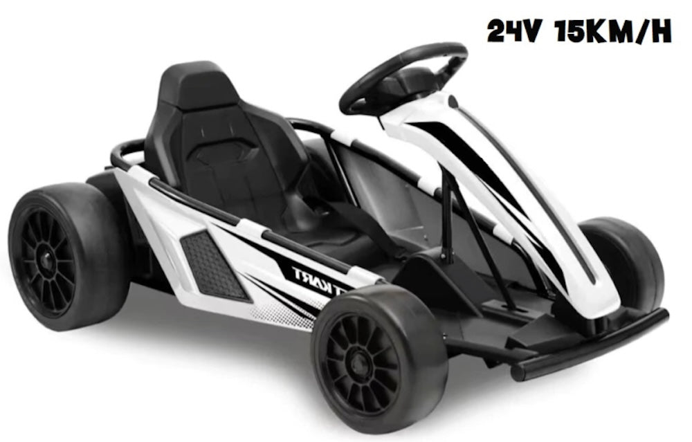 Elektrische kinder Drift Go kart 24V Wit
