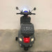 Elektrische kinder scooter Vespa GTS met windscherm en koffer grijs - RideCars